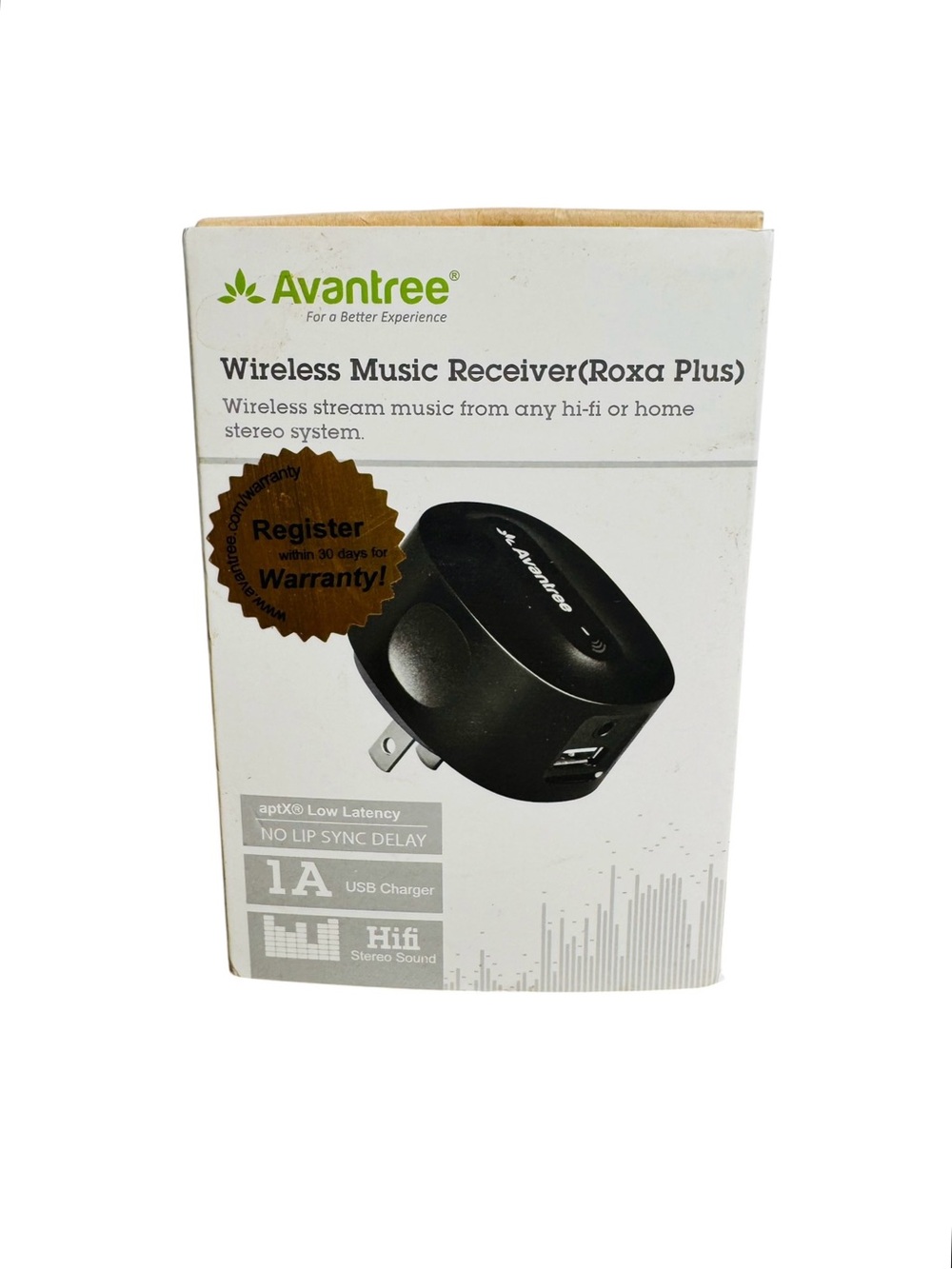 Avantree Roxa Plus Bluetooth Wireless Music Receiver aptX Low Latency